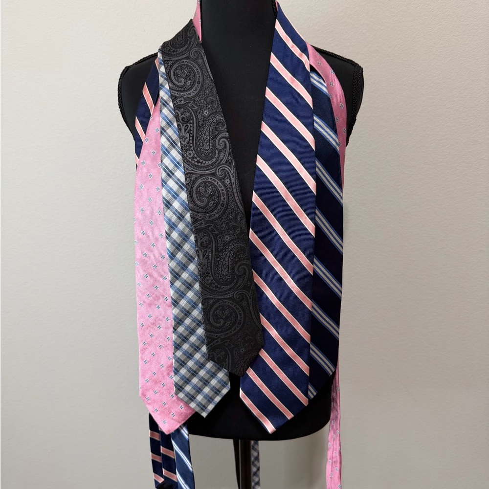 🔥SALE🔥Brooks Brothers/Kenneth Cole Pink and Black Tie Collection
